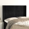 vidaXL Kopfteil mit Ohren Schwarz 147x16x118/128 cm Samt
