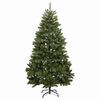 vidaXL K&uuml;nstlicher Weihnachtsbaum Klappbar 300 LEDs & Kugeln 180 cm