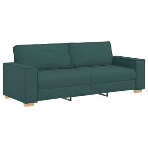 vidaXL Sofa Dunkelgrün 220 x 78 x 84 cm Stoff