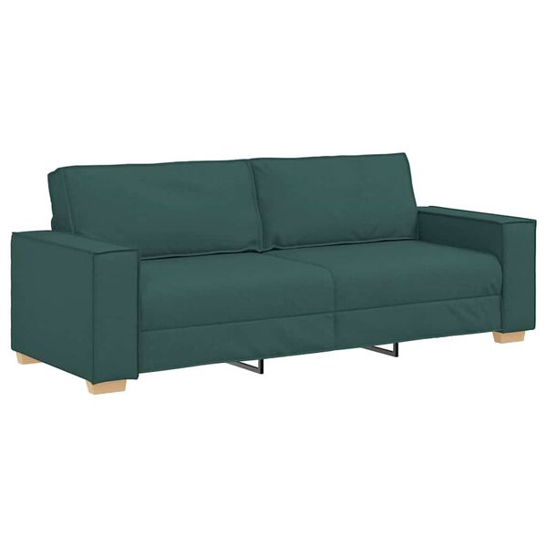 vidaXL Sofa Dunkelgrün 220 x 78 x 84 cm Stoff