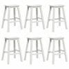 vidaXL Garten Bar Set 6 Stk. Wei&szlig; HDPE