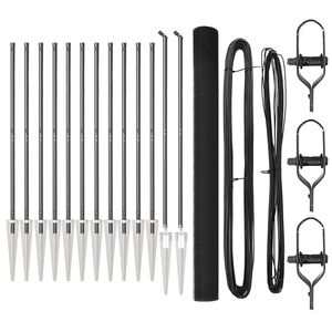 vidaXL Schwei&szlig;drahtzaun mit Spikes 50 x 1,5 m (B x H)