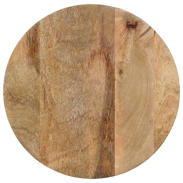 vidaXL Beistelltisch Schwarz &Oslash;37x45 cm Massivholz Mango