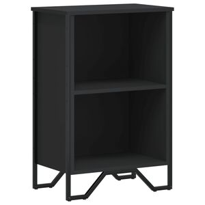 vidaXL B&uuml;cherregal Schwarz 50x31x74,5 cm Holzwerkstoff