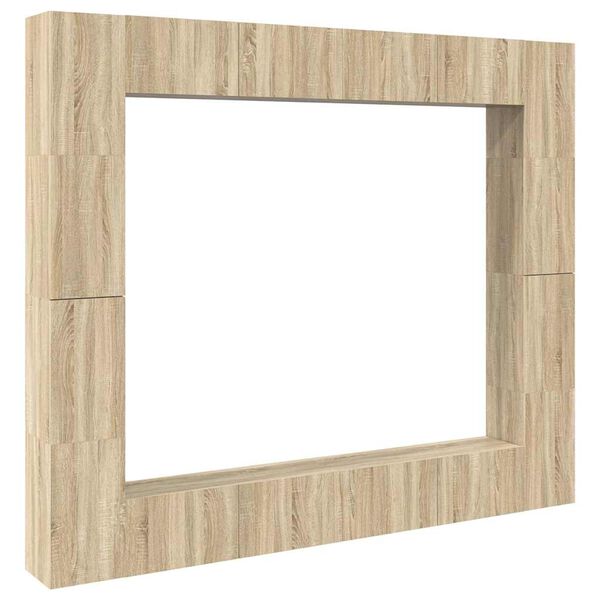vidaXL 8-tlg. TV-Schrank-Set Sonoma-Eiche Holzwerkstoff