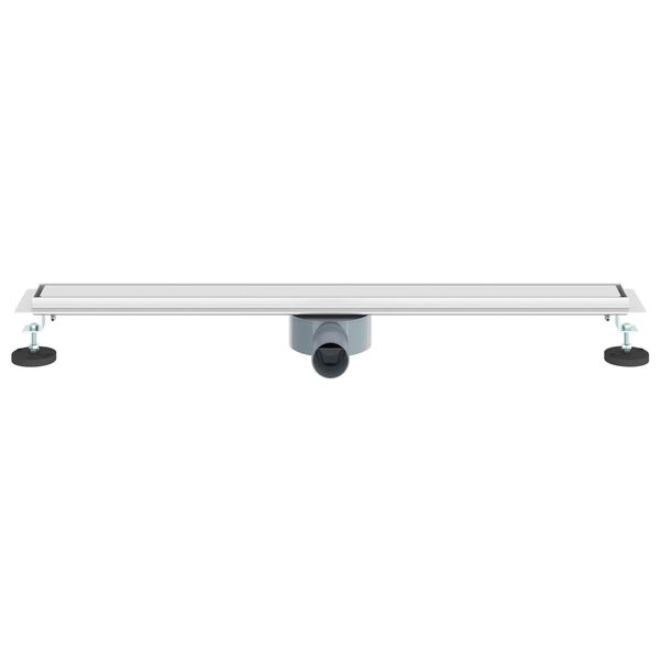 vidaXL Duschablauf 2-in-1 mit 360&deg; Siphon Silber 80 cm Edelstahl 304