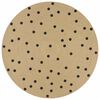 vidaXL Teppich Handgefertigt Jute mit Punktmuster 90 cm