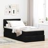 vidaXL Ottoman-Bett mit Matratze Schwarz 80x200 cm Stoff