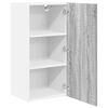 vidaXL H&auml;ngeschrank Grau Sonoma und Wei&szlig; 40 x 31 x 80 cm Holzwerkstoff