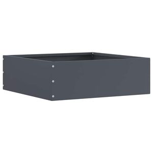 vidaXL Rasenkante 40 x 40 x 13 cm Stahl Anthrazit