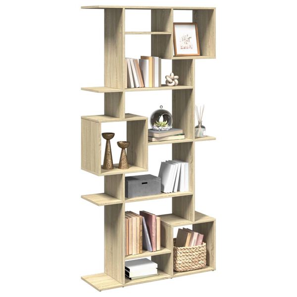 vidaXL B&uuml;cherregal Sonoma-Eiche 92x29x188 cm Holzwerkstoff