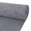 vidaXL Teppich Grau 1,2 x 10 m Polyester
