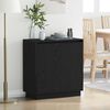 vidaXL Sideboard Schwarz Eichen-Optik 71 x 34,5 x 75 cm Holzwerkstoff