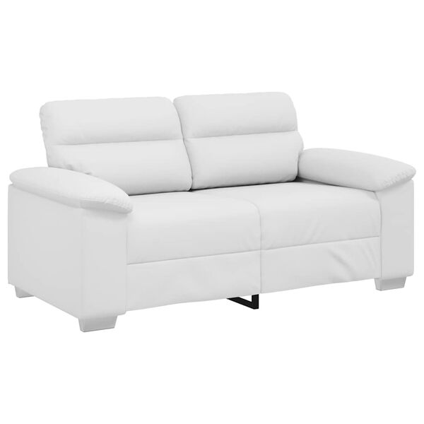 vidaXL 2-Sitzer-Sofa Wei&szlig; 160x81x84 cm Kunstleder