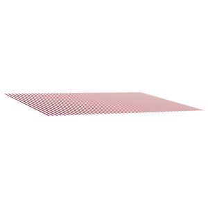 vidaXL Markisenersatzstoff Rot und Wei&szlig; 500 x 350 cm Polyester