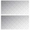 vidaXL Treppe Tritt Rechtwinklig 2 pcs Silber 100 x 50 cm Aluminium