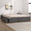 vidaXL Bett mit Schubladen Grau 120x200 cm