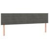 vidaXL Kopfteile Dunkelgrau 200x5x78/88 cm Samt