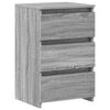vidaXL Nachttische 2 Stk. Grau Sonoma 40x35x62,5 cm Holzwerkstoff