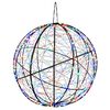 vidaXL Weihnachts-Finial-Licht 750 LEDs Mehrfarbig &Oslash; 50 x 52 cm
