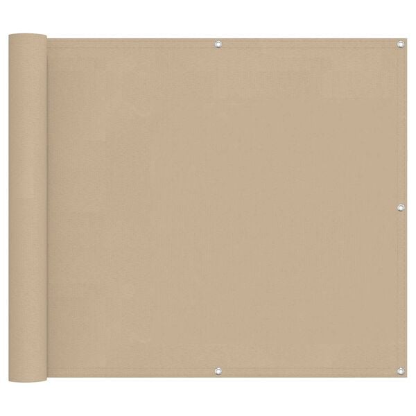 vidaXL Balkonsichtschutz PU-beschichtetes Oxford-Textil alu