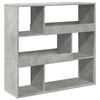 vidaXL B&uuml;cherregal/Raumteiler Betongrau 100x33x94,5 cm