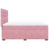 vidaXL Boxspringbett mit Matratze Rosa 140x200 cm Samt