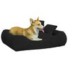 vidaXL Hundebett mit Kissen Schwarz 75x58x18 cm Oxford-Gewebe