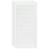 vidaXL Schrankt&uuml;ren Lamellen-Design 2 Stk Wei&szlig; 99,3x49,4 cm Massivholz