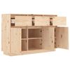 vidaXL Sideboard 110x36x75 cm Massivholz Kiefer