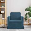 vidaXL Sofa Blau Gesamtabmessungen: 78 x 78 x 80 cm (B x T x H) Samt