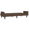 vidaXL Schlafsofa 2-Sitzer Braun Mikrofasergewebe