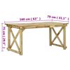vidaXL Gartentisch 160x79x75 cm Holz