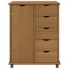 vidaXL Rollschrank Honigbraun 63,5 x 39 x 79 cm Massivholz Kiefer