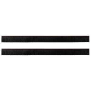 vidaXL Selbstklebende T&uuml;rb&uuml;rstendichtungen 2 pcs Braun 100 cm