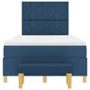 vidaXL Boxspringbett mit Matratze mit Kopfteil Blau 120 x 190 cm Stoff