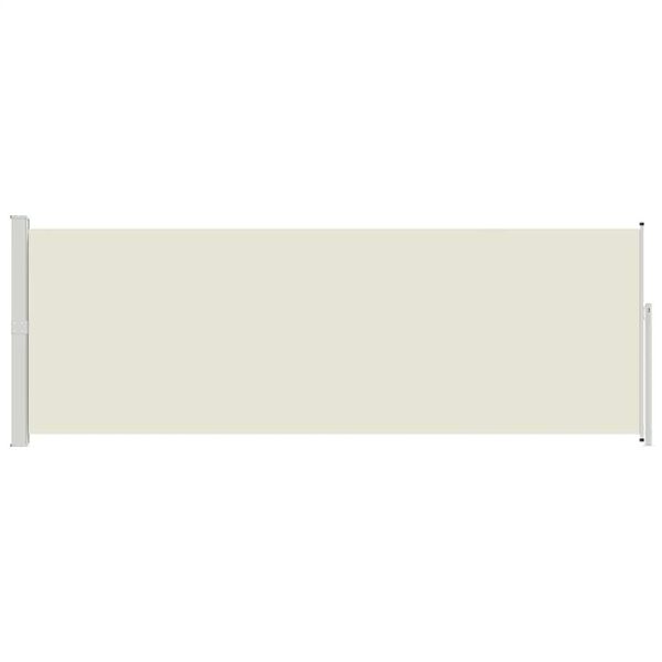 vidaXL Ausziehbare Seitenmarkise 160x500 cm Creme