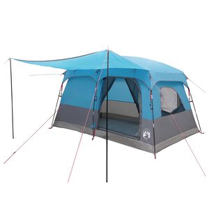 vidaXL Familienzelt 6 Personen Blau Polyester