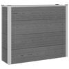 vidaXL Hochbeet Grau 100 x 30 x 82 cm WPC und Aluminium