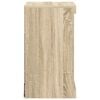 vidaXL Sideboard mit LED-Leuchten Sonoma-Eiche 41x37x67 cm