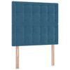 vidaXL Aufbewahrungsbett mit Matratze Dunkelblau 90 x 200 cm Samt