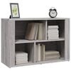 vidaXL Sideboard Grau Sonoma 80x30x54 cm Holzwerkstoff