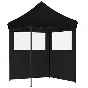 vidaXL Party-Zelt Schwarz 200 x 200 x 306 cm Oxford-Stoff