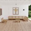 vidaXL 8-tlg. Garten-Lounge-Set Honigbraun Massivholz Kiefer