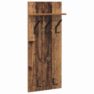 vidaXL Wandmontierter nachttisch Wandhalterung Altholz 40 x 10 x 90 cm