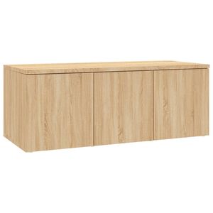 vidaXL TV-Schrank Sonoma-Eiche 80x34x30 cm Holzwerkstoff