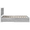 vidaXL Bettrahmen Graues Sonoma 120 x 200 cm Holzwerkstoff