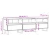 vidaXL TV-Schrank Artisan-Eiche 150x30x44,5 cm Holzwerkstoff