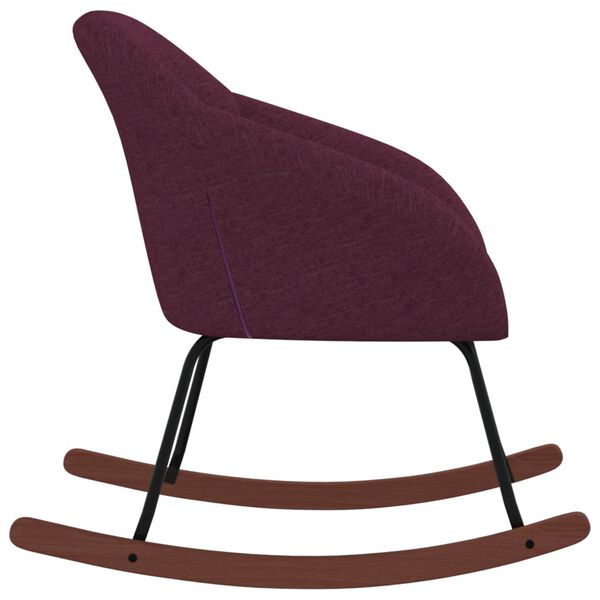 vidaXL Schaukelstuhl Lila Stoff