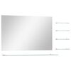vidaXL Wandspiegel mit 5 Ablagen Silbern 100&times;60 cm